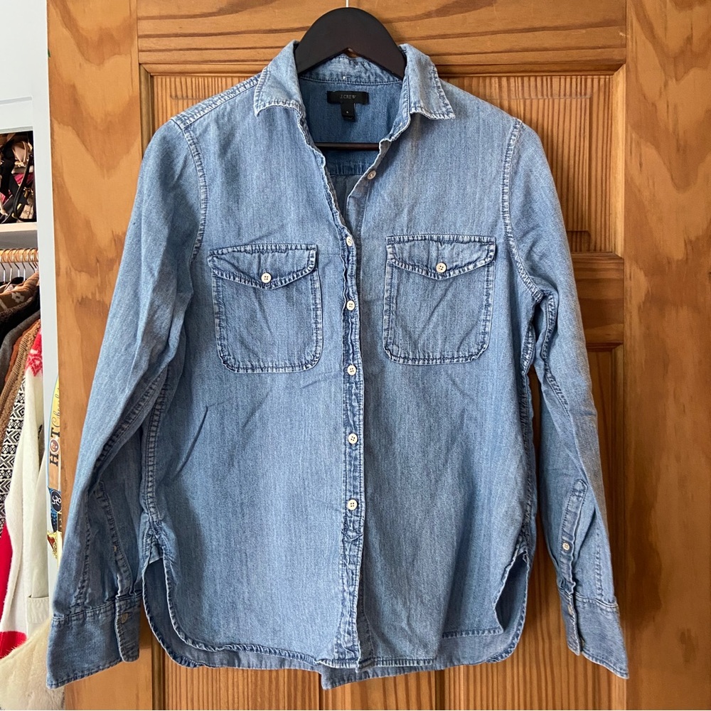 JCrew Denim Button Up Size S